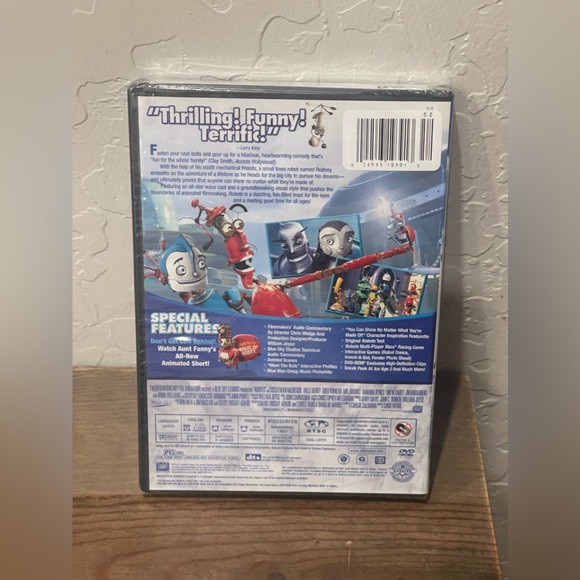 SOLD ✅NEW/SEALED Robots Halle Berry/Robin Williams Widescreen DVD Animated Movie - Picture 4 of 4